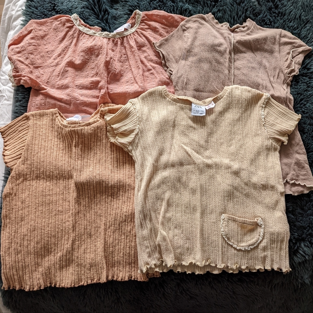Size 4 ZARA spring summer top bundle
